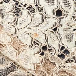 Pre Owned فستان بينكو بيج دانتيل مخطط بشريط متوسط