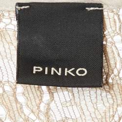 Pre Owned فستان بينكو بيج دانتيل مخطط بشريط متوسط