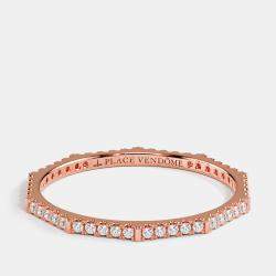 Pre Owned Place Vendome Ring Vendome VIII S 0.25 Carat Pink Gold Size 53