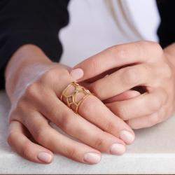 Place Vendome Ring Vendome IX  Yellow gold  Size 54