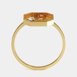 Place Vendome Ring Vendome XII 0.19 Carat Yellow Gold Size 53