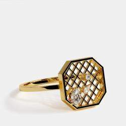 Place Vendome Ring Vendome XII 0.19 Carat Yellow Gold Size 53