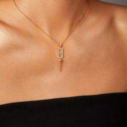 Pre Owned قلادة بلاس فاندوم ذهب أصفر فاندوم XII 0.27 قيراط