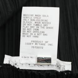 Pre Owned Pleats Please by Issey Miyake Black Plisse Sleeveless Top XL