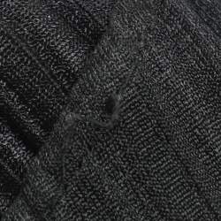 Pre Owned Pleats Please by Issey Miyake Black Plisse Sleeveless Top XL