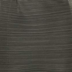 Pre Owned Pleats Please By Issey Miyake Olive Green Pleated Harem Pants L