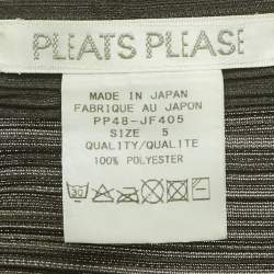 Pre Owned Pleats Please By Issey Miyake Olive Green Pleated Harem Pants L