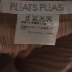 Pleats Please By Issey Miyake Brown Pleated Pants S 