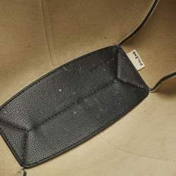 Pre Owned Polene Cyme Mini Black Leather Tote