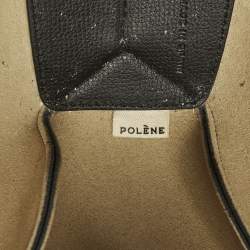 Pre Owned Polene Cyme Mini Black Leather Tote