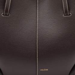 مملوكة مسبقًا Polene Dark Brown Leather Cyme Mini Tote