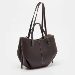 مملوكة مسبقًا Polene Dark Brown Leather Cyme Mini Tote