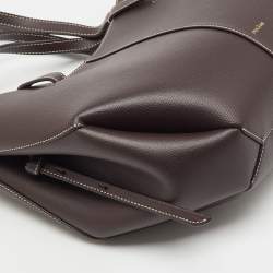 مملوكة مسبقًا Polene Dark Brown Leather Cyme Mini Tote