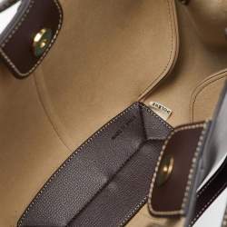 مملوكة مسبقًا Polene Dark Brown Leather Cyme Mini Tote