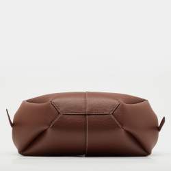 مملوكة مسبقًا Polene Brown Leather Cyme Mini Tote