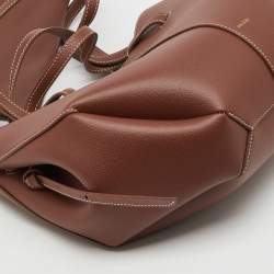 مملوكة مسبقًا Polene Brown Leather Cyme Mini Tote