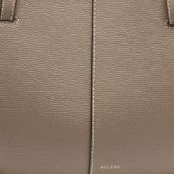 Pre Owned حقيبة يد بولين سايم جلد بني كونياك