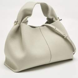 مملوكة مسبقًا حقيبة هوبو بولين ناميرو نوف جلد أبيض عاجي