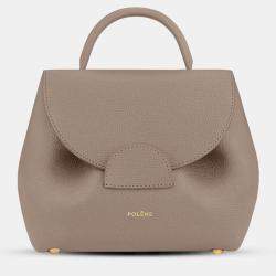 Pre Owned Polene Numero-un-nano Grained Taupe Edition Calfskin Handbag