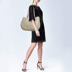 مملوكة مسبقًا Polène Cyme Beige Leather Tote