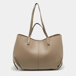 مملوكة مسبقًا Polène Cyme Beige Leather Tote
