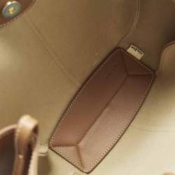 Pre Owned حقيبة يد بولين سايم جلد بني كونياك