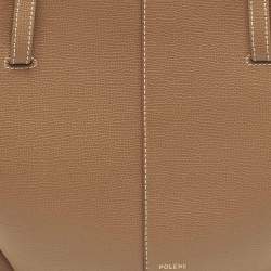 Pre Owned حقيبة يد بولين سايم جلد بني كونياك