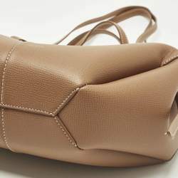 Pre Owned حقيبة يد بولين سايم جلد بني كونياك