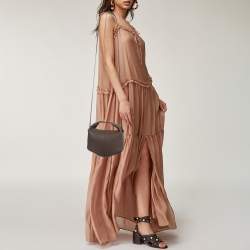 Pre Owned Polène Béri Brown Leather Crossbody Bag