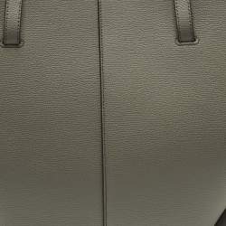 مملوكة مسبقًا Polène Cyme Green Leather Tote