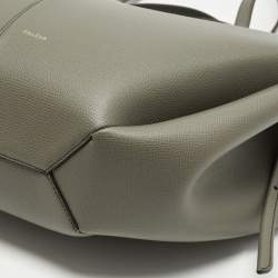 مملوكة مسبقًا Polène Cyme Green Leather Tote