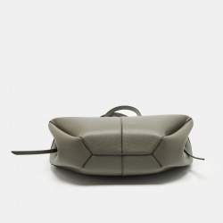 مملوكة مسبقًا Polène Cyme Green Leather Tote