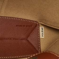 Pre Owned حقيبة يد بولين سايم جلد بني كونياك