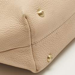 Pre Owned Polene Beige Leather Mini Numéro Un Shoulder Bag