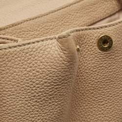 Pre Owned Polene Beige Leather Mini Numéro Un Shoulder Bag