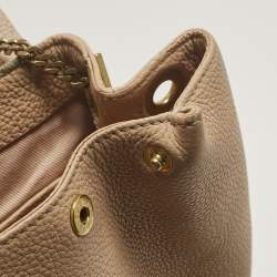 Pre Owned Polene Beige Leather Mini Numéro Un Shoulder Bag