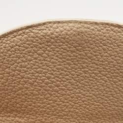 Pre Owned Polene Beige Leather Mini Numéro Un Shoulder Bag