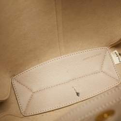 Pre Owned Polene Beige Leather Mini Cyme Tote