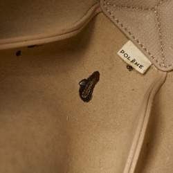 Pre Owned Polene Beige Leather Mini Cyme Tote