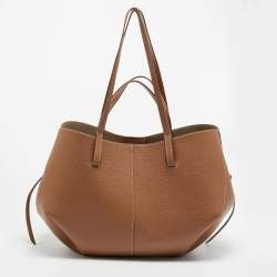 مملوكة مسبقًا حقيبة يد بولين سايم جلد بني