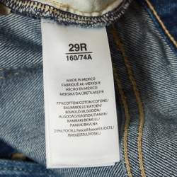 Pre Owned Polo Ralph Lauren Blue Denim The Callen High-Rise Slim Jeans M Waist 29"