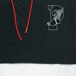 Polo Ralph Lauren Black/White P Wing Printed Nylon Hoodie XL