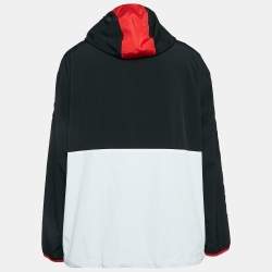 Polo Ralph Lauren Black/White P Wing Printed Nylon Hoodie XL