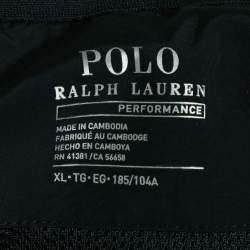 Polo Ralph Lauren Black/White P Wing Printed Nylon Hoodie XL