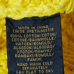 Polo Ralph Lauren Yellow Cotton Cable Knit Sweater L