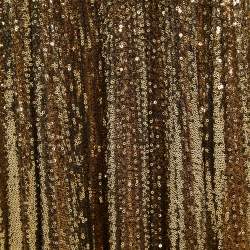 مملوكة مسبقًا Polo Ralph Lauren Gold Sequin Plisse Midi Skirt XL