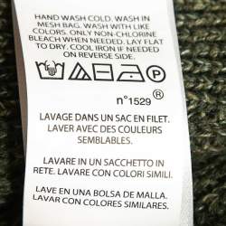 Pre Owned Polo Ralph Lauren Olive Green Rib Knit Sweater Vest XS