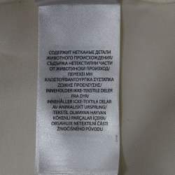 Pre Owned Polo Ralph Lauren White Silk Blend Crepe Long Sleeve Blouse S