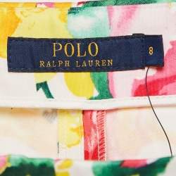 Polo Ralph Lauren Multicolor Printed Cotton Trousers M