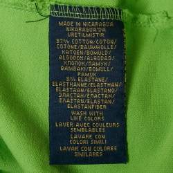 Polo Ralph Lauren Line Green Logo Embroidered Pique Polo T-Shirt XL